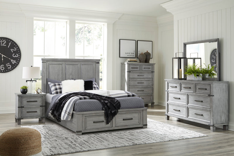 Russelyn Gray Storage Bedroom Set from Ashley - Luna Furniture