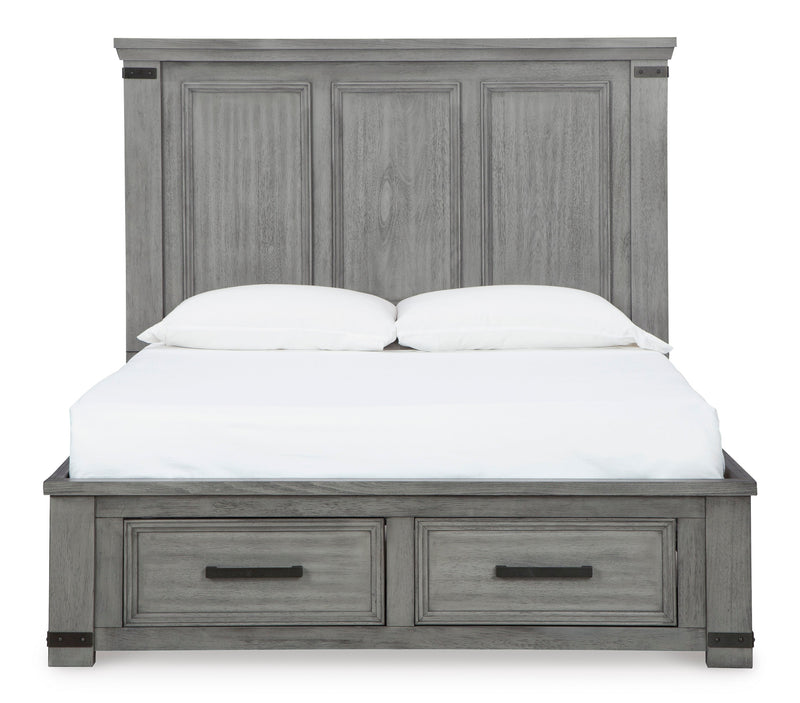 Russelyn Gray Storage Bedroom Set from Ashley - Luna Furniture