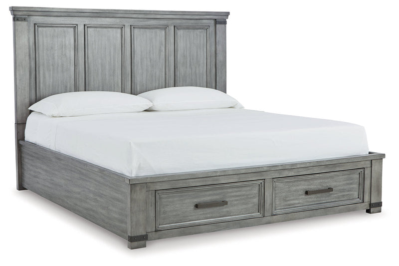 Russelyn Gray Storage Bedroom Set from Ashley - Luna Furniture