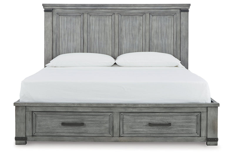 Russelyn Gray Storage Bedroom Set from Ashley - Luna Furniture