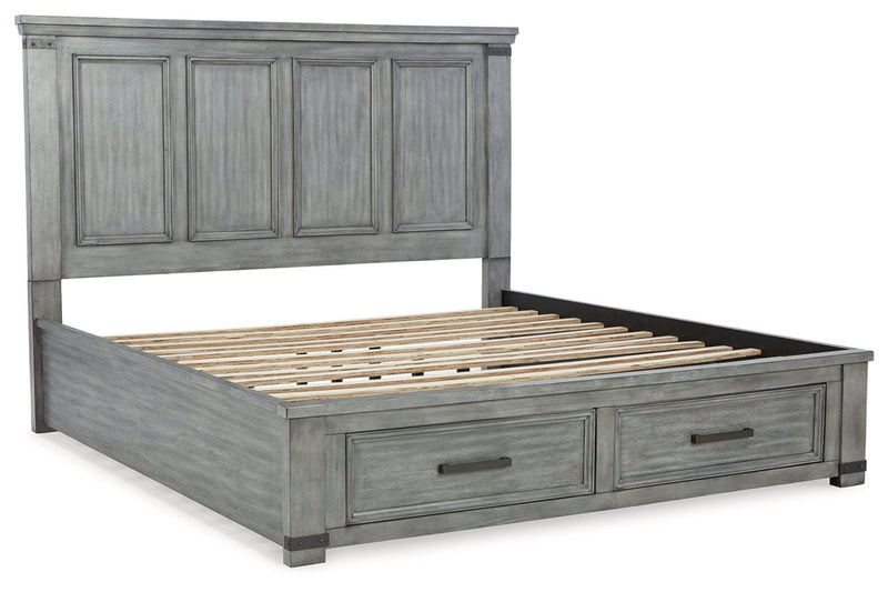 Russelyn Gray Storage Bedroom Set from Ashley - Luna Furniture