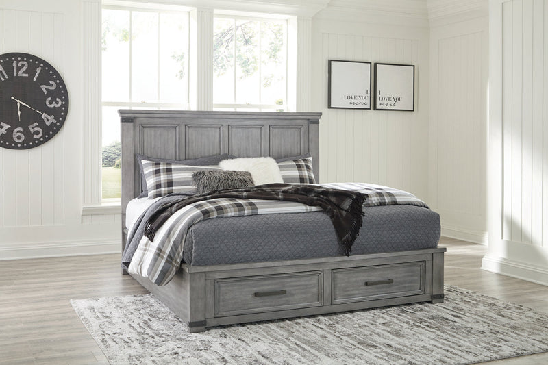 Russelyn Gray Storage Bedroom Set from Ashley - Luna Furniture