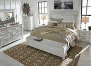 Kanwyn Whitewash Panel Storage Bedroom Set from Ashley - Luna Furniture