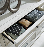 Kanwyn Whitewash Upholstered Storage Bedroom Set from Ashley - Luna Furniture