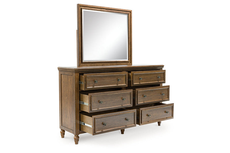 Sturlayne Brown Dresser and Mirror -  Ashley - Luna Furniture