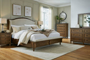 Sturlayne Brown Upholstered Panel Bedroom Set from Ashley - Luna Furniture
