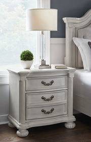 Montelaine Antique White Nightstand from Ashley - Luna Furniture