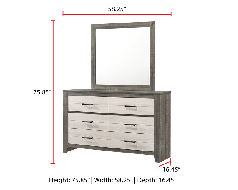 Rhett Brown/Cream LED Platform Bedroom Set from Crown Mark - Luna Furniture