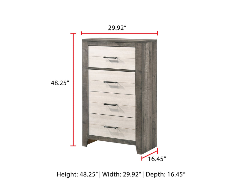 Rhett Brown/Cream LED Platform Bedroom Set from Crown Mark - Luna Furniture