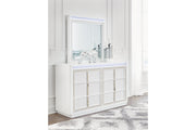 Chalanna White Dresser and Mirror -  Ashley - Luna Furniture
