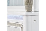Chalanna White Dresser and Mirror -  Ashley - Luna Furniture