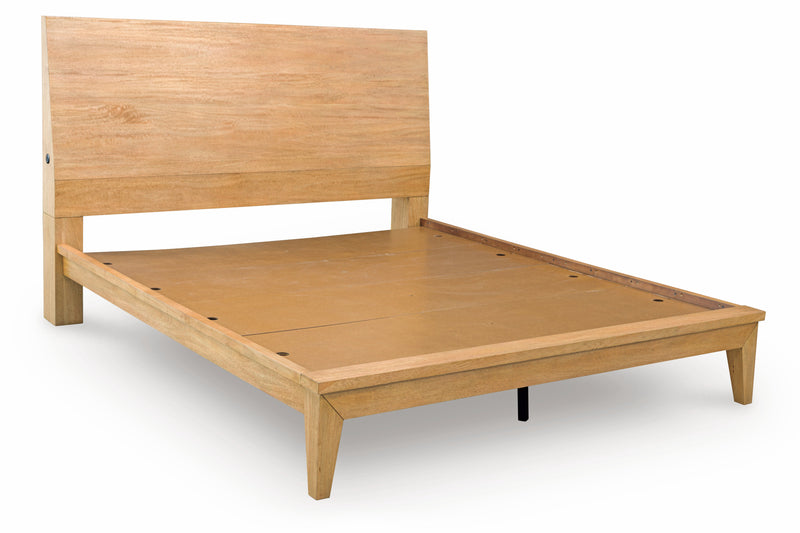 Sherbana Light Brown Panel Bedroom Set from Ashley - Luna Furniture