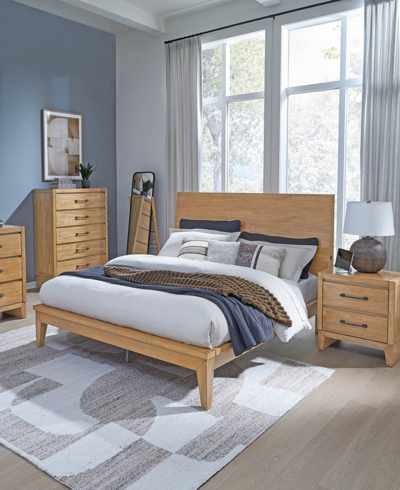 Sherbana Light Brown Panel Bedroom Set from Ashley - Luna Furniture