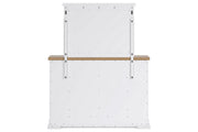 Ashbryn White/Natural Dresser and Mirror -  Ashley - Luna Furniture