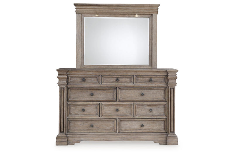 Blairhurst Light Grayish Brown Dresser and Mirror -  Ashley - Luna Furniture