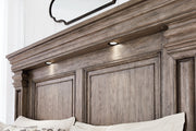 Blairhurst Light Grayish Brown King Panel Bed -  Ashley - Luna Furniture