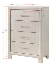 Charlie White Panel Bedroom Set from Crown Mark - Luna Furniture