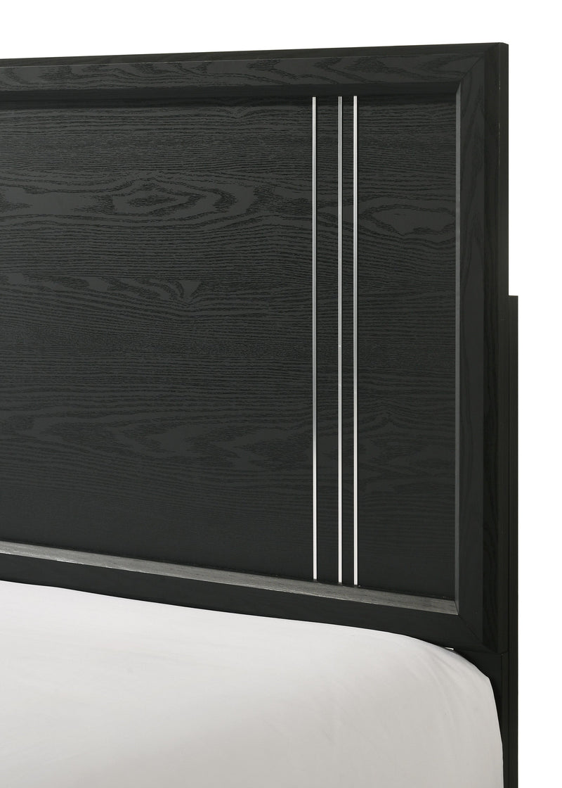 Charlie Charcoal Queen Panel Bed from Crown Mark - Luna Furniture