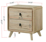 Dawson Light Wood Panel Bedroom Set from Crown Mark - Luna Furniture