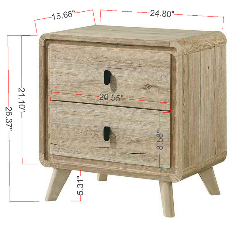 Dawson Light Wood Panel Bedroom Set from Crown Mark - Luna Furniture
