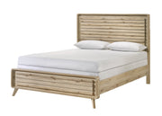 Dawson Light Wood King Panel Bed from Crown Mark - Luna Furniture