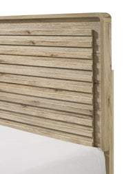 Dawson Light Wood King Panel Bed from Crown Mark - Luna Furniture