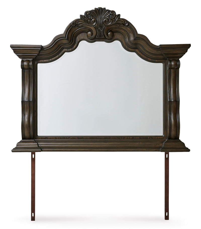 Maylee Dark Brown Upholstered Bedroom Set from Ashley - Luna Furniture