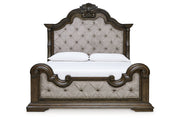 Maylee Dark Brown Upholstered Bedroom Set from Ashley - Luna Furniture