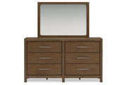 Cabalynn Light Brown Dresser and Mirror -  Ashley - Luna Furniture
