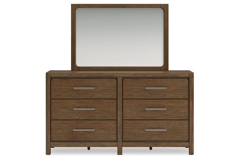 Cabalynn Light Brown Dresser and Mirror -  Ashley - Luna Furniture