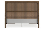 Cabalynn Light Brown California King Panel Bed with Storage from Ashley - Luna Furniture