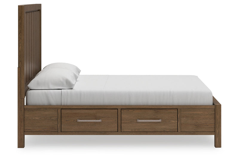 Cabalynn Light Brown Panel Storage Bedroom Set from Ashley - Luna Furniture