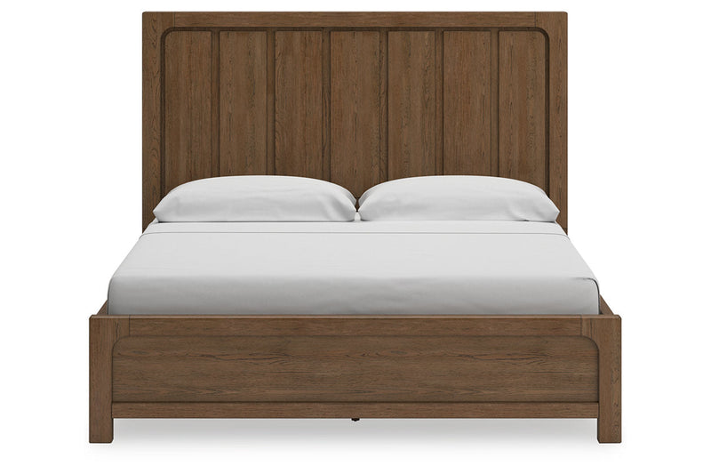 Cabalynn Light Brown King Panel Bed with Storage from Ashley - Luna Furniture