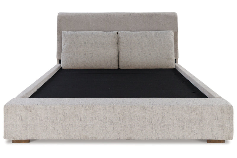 Cabalynn Light Brown California King Upholstered Bed -  Ashley - Luna Furniture
