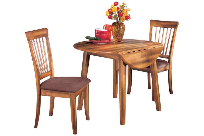 Berringer Rustic Brown Dining Table and 2 Chairs -  Ashley - Luna Furniture