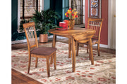 Berringer Rustic Brown Dining Table and 2 Chairs -  Ashley - Luna Furniture