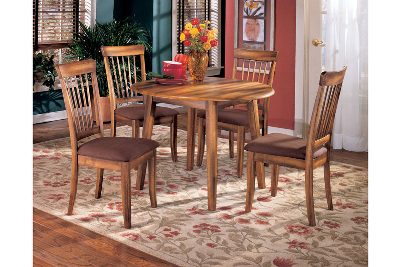 Berringer Rustic Brown Dining Table and 4 Chairs -  Ashley - Luna Furniture