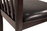 Hammis Dark Brown Dining Table with 2 Chairs -  Ashley - Luna Furniture