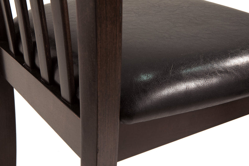 Hammis Dark Brown Dining Table with 2 Chairs -  Ashley - Luna Furniture