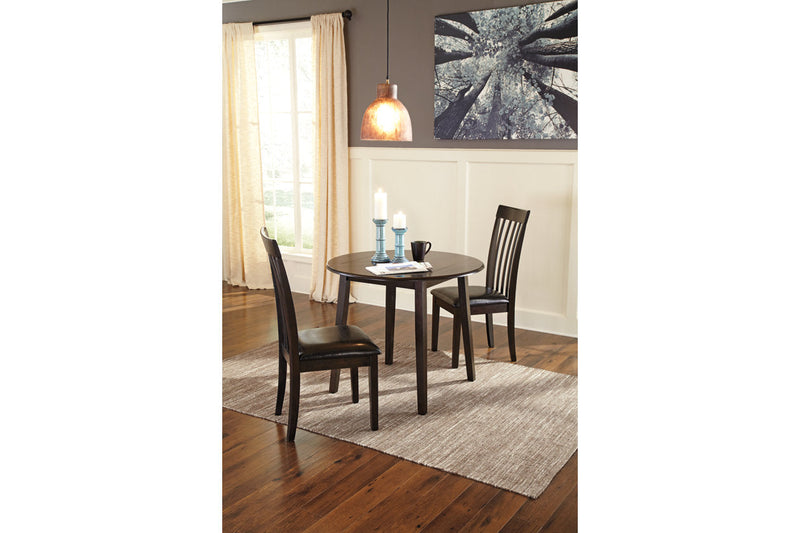 Hammis Dark Brown Dining Table with 2 Chairs -  Ashley - Luna Furniture