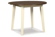 Woodanville Cream/Brown Dining Table with 2 Chairs -  Ashley - Luna Furniture