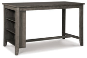 Caitbrook Gray Counter Height Dining Table and 4 Barstools -  Ashley - Luna Furniture