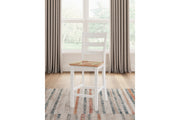 Gesthaven Natural/White Counter Height Dining Table and 2 Barstools -  Ashley - Luna Furniture