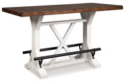 Valebeck Brown Counter Height Dining Table and 4 Barstools -  Ashley - Luna Furniture