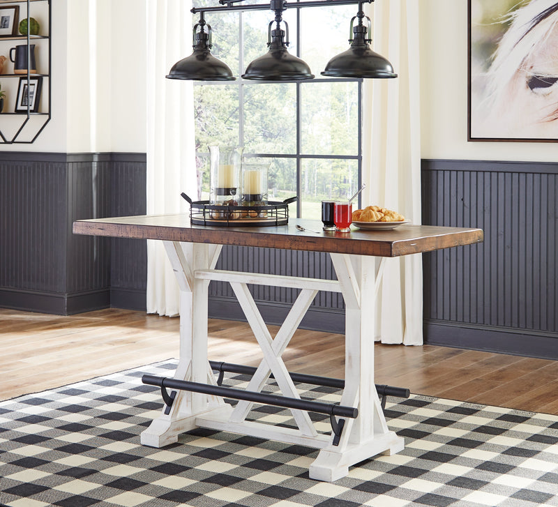 Valebeck Counter Height Dining Table and 4 Barstools from Ashley - Luna Furniture