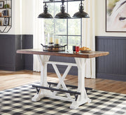 Valebeck Counter Height Dining Table and 4 Barstools from Ashley - Luna Furniture