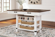 Valebeck Multi Counter Height Dining Table and 4 Barstools -  Ashley - Luna Furniture