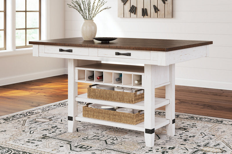 Valebeck Multi Counter Height Dining Table and 4 Barstools -  Ashley - Luna Furniture