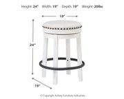 Valebeck Counter Height Dining Table and 4 Barstools from Ashley - Luna Furniture