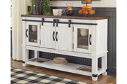 Valebeck Multi Counter Height Dining Table, 4 Barstools and Server -  Ashley - Luna Furniture